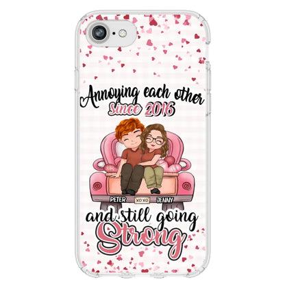 Custom Personalized Couple Phone Case - Valentine's Day/ Birthday/ Anniversary/ Mother's Day Gift For Wife From Husband - Case For iPhone And Samsung