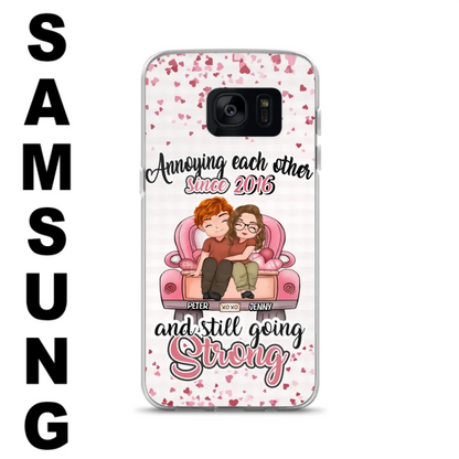 Custom Personalized Couple Phone Case - Valentine's Day/ Birthday/ Anniversary/ Mother's Day Gift For Wife From Husband - Case For iPhone And Samsung