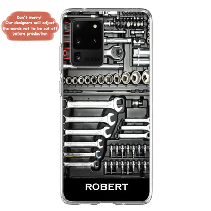 Custom Personalized Mechanic Toolbox Phone Case - Case For iPhone, Samsung And Xiaomi - RCT18X