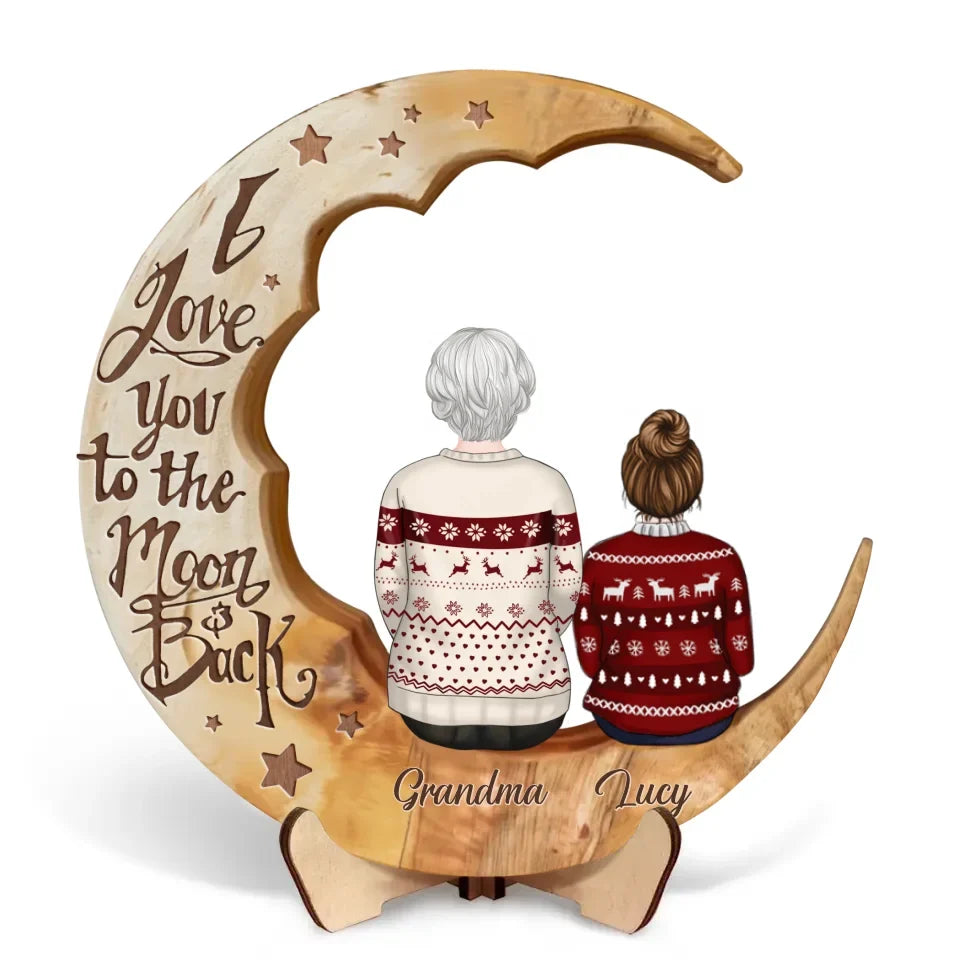 Personalized Grandma Wooden Art - Christmas Gift Idea For Grandma - Life Is Better With Grandkid