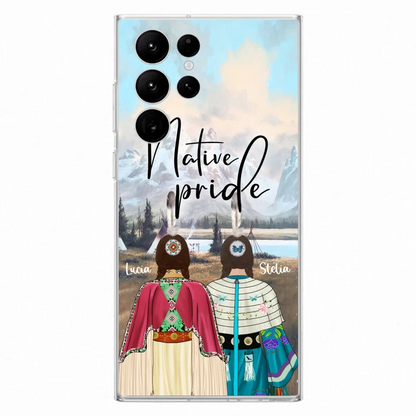 Custom Personalized Native American Couple Phone Case - Native Pride - Case Phone For iPhone And Samsung