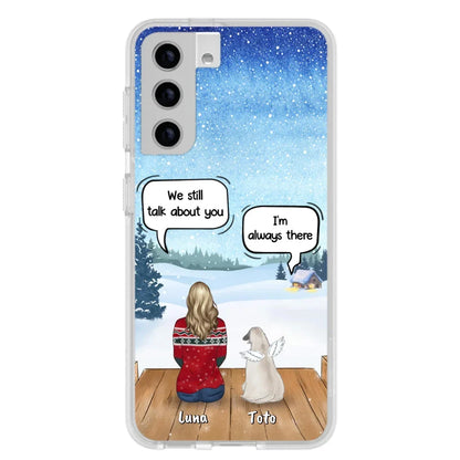 Custom Personalized Dog Horse Phone Case - Man/ Woman With Upto 5 Pets - Case For iPhone And Samsung