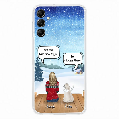 Custom Personalized Dog Horse Phone Case - Man/ Woman With Upto 5 Pets - Case For iPhone And Samsung
