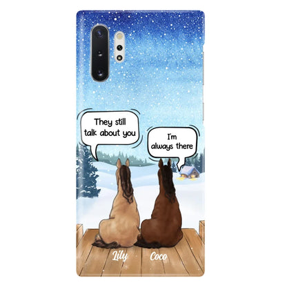 Custom Personalized Dog Horse Phone Case -  Upto 5 Pets - Xmas Gift For Dog/ Horse Lover - Case For iPhone And Samsung