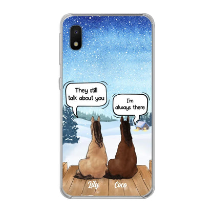 Custom Personalized Dog Horse Phone Case -  Upto 5 Pets - Xmas Gift For Dog/ Horse Lover - Case For iPhone And Samsung