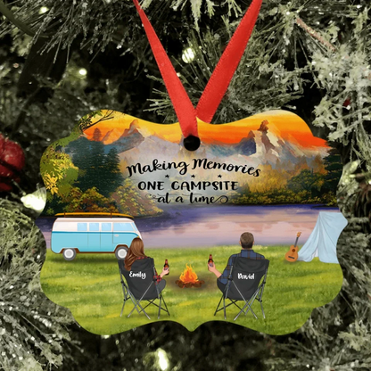Personalized Camping Ornament - Full Option - Gift For Camping Lovers - The Best Memories Are Made Camping