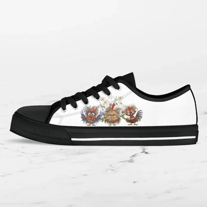 Personalized Chicken Flower Sneakers - Gift Idea For Chicken Lover