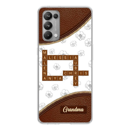 Personalized Grandma Crossword Phone Case For Xiaomi/Oppo/Huawei - Christmas Gift Idea For Grandma
