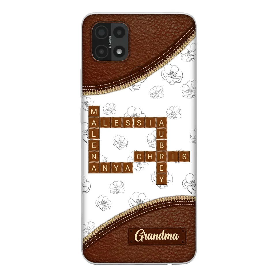 Personalized Grandma Crossword Phone Case For Xiaomi/Oppo/Huawei - Christmas Gift Idea For Grandma