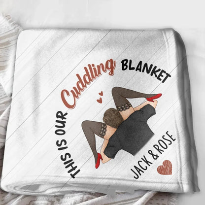 Personalized Couple Fleece Throw Blanket/Quilt - I Licked It So...It's Mine - Christmas Gift Idea For Couple