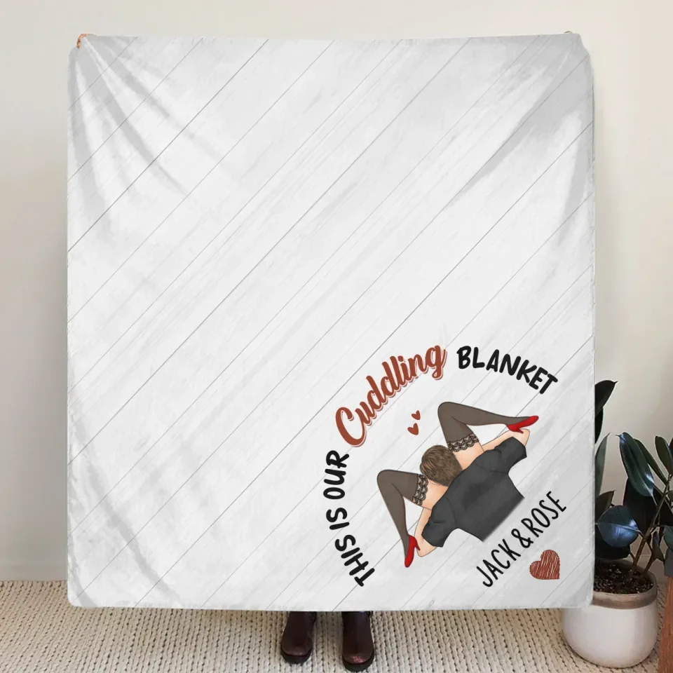 Personalized Couple Fleece Throw Blanket/Quilt - I Licked It So...It's Mine - Christmas Gift Idea For Couple