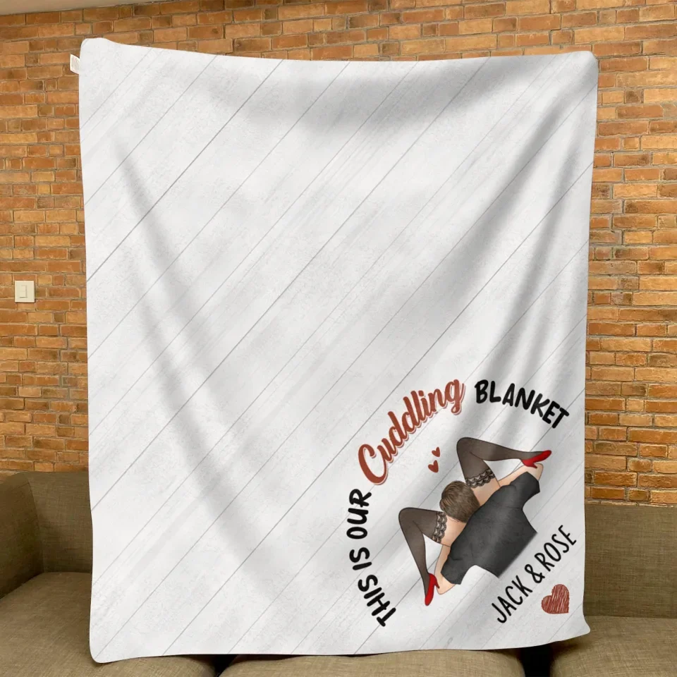 Personalized Couple Fleece Throw Blanket/Quilt - I Licked It So...It's Mine - Christmas Gift Idea For Couple