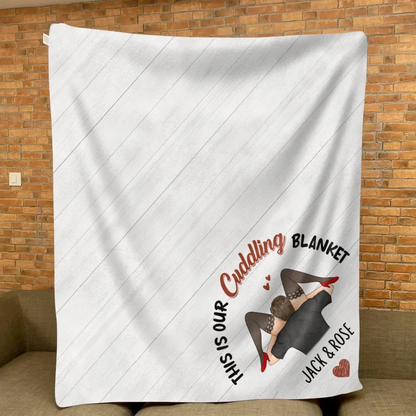 Personalized Couple Fleece Throw Blanket/Quilt - I Licked It So...It's Mine - Christmas Gift Idea For Couple