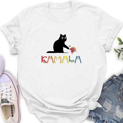 Personalized Cat Lady T-shirt/Long Sleeve/Sweatshirt/Hoodie - Gift Idea For Cat Lover