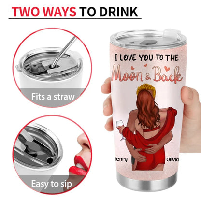 Personalized Couple Tumbler - Funny Gift Idea For Couple/Husband And Wife - Yours Is My Favorite