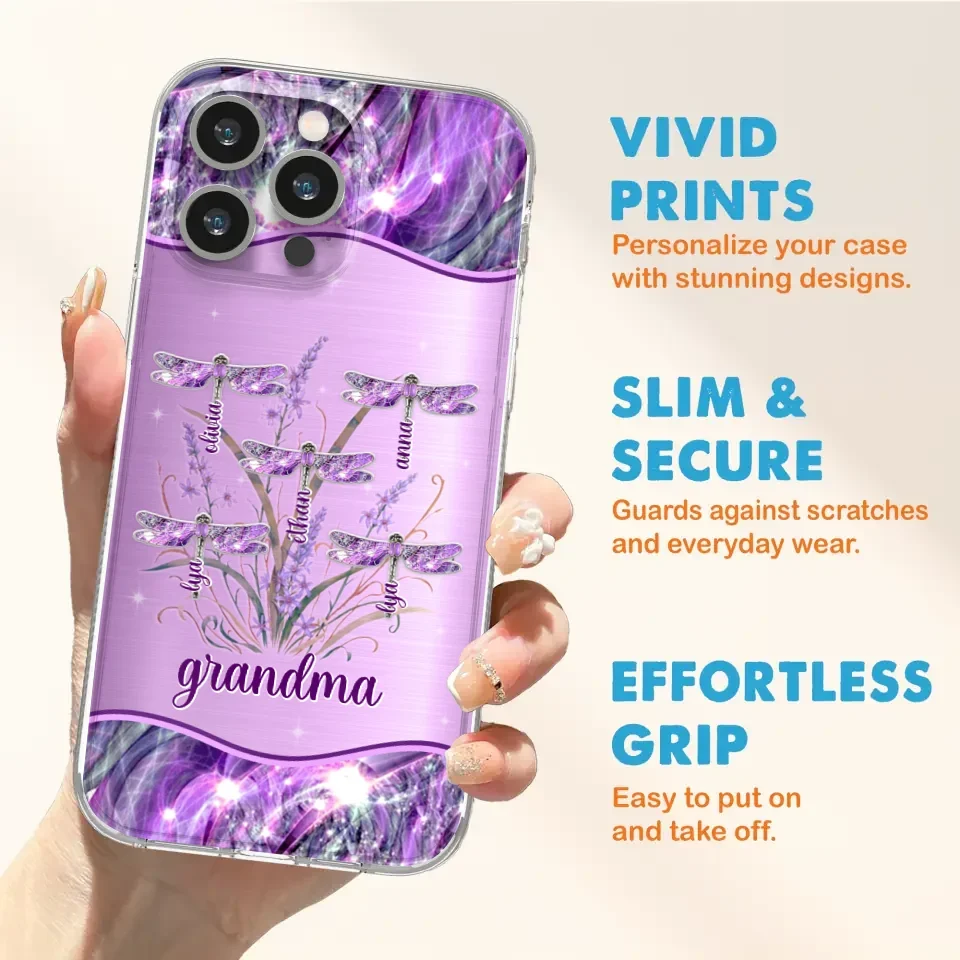 Custom Personalized Grandma Phone Case - Gift Idea For Grandma/ Mom - Case For iPhone/ Samsung