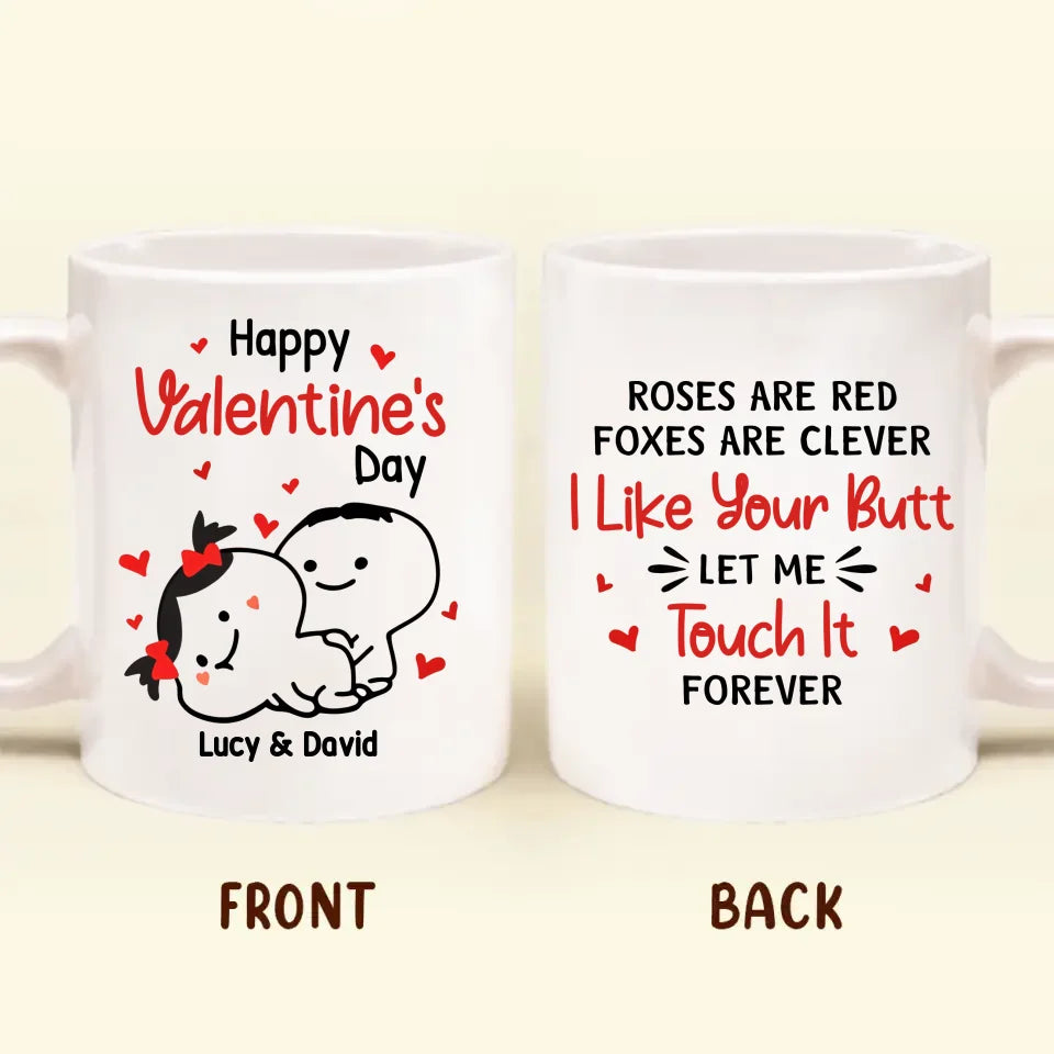 Personalized Couple Coffee Mug - Gift Idea For Husband/Wife - Happy Valentine's Day