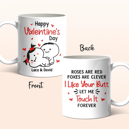 Personalized Couple Coffee Mug - Gift Idea For Husband/Wife - Happy Valentine's Day