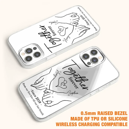 Custom Personalized Couple Phone Case For iPhone/ Samsung - Gift Idea For Couple - Together Forever
