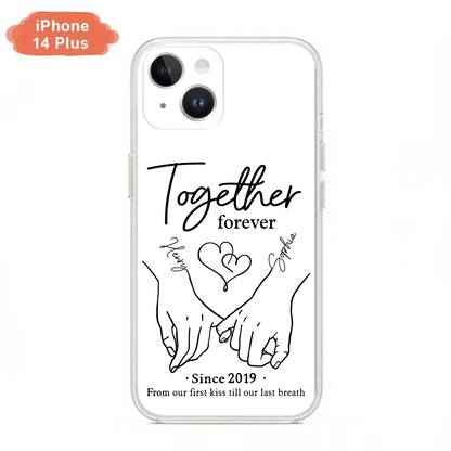 Custom Personalized Couple Phone Case For iPhone/ Samsung - Gift Idea For Couple - Together Forever