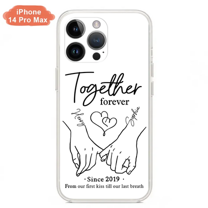 Custom Personalized Couple Phone Case For iPhone/ Samsung - Gift Idea For Couple - Together Forever