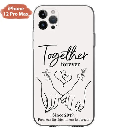 Custom Personalized Couple Phone Case For iPhone/ Samsung - Gift Idea For Couple - Together Forever