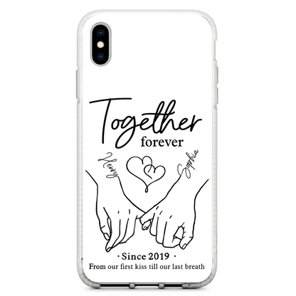 Custom Personalized Couple Phone Case For iPhone/ Samsung - Gift Idea For Couple - Together Forever