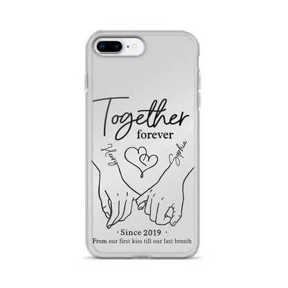 Custom Personalized Couple Phone Case For iPhone/ Samsung - Gift Idea For Couple - Together Forever