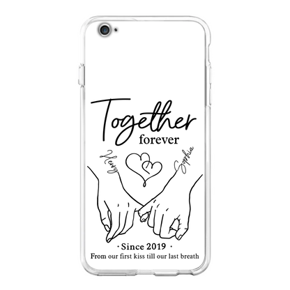 Custom Personalized Couple Phone Case For iPhone/ Samsung - Gift Idea For Couple - Together Forever