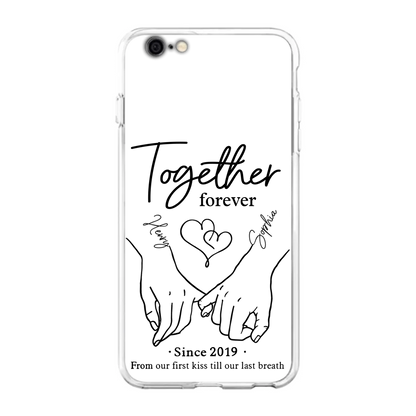 Custom Personalized Couple Phone Case For iPhone/ Samsung - Gift Idea For Couple - Together Forever