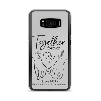 Custom Personalized Couple Phone Case For iPhone/ Samsung - Gift Idea For Couple - Together Forever