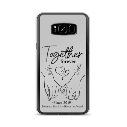 Custom Personalized Couple Phone Case For iPhone/ Samsung - Gift Idea For Couple - Together Forever