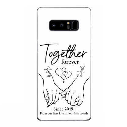 Custom Personalized Couple Phone Case For iPhone/ Samsung - Gift Idea For Couple - Together Forever