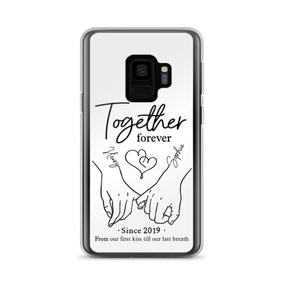 Custom Personalized Couple Phone Case For iPhone/ Samsung - Gift Idea For Couple - Together Forever