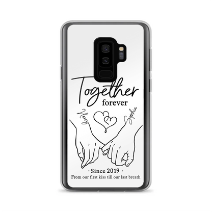 Custom Personalized Couple Phone Case For iPhone/ Samsung - Gift Idea For Couple - Together Forever