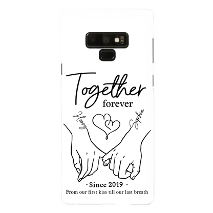 Custom Personalized Couple Phone Case For iPhone/ Samsung - Gift Idea For Couple - Together Forever