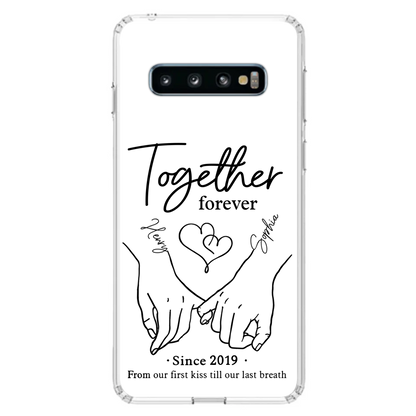Custom Personalized Couple Phone Case For iPhone/ Samsung - Gift Idea For Couple - Together Forever