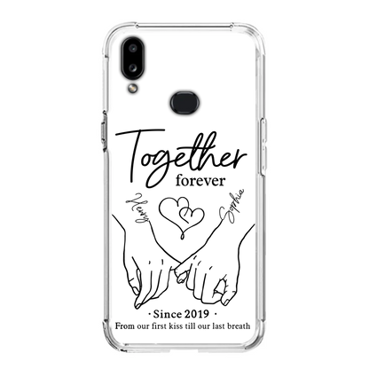 Custom Personalized Couple Phone Case For iPhone/ Samsung - Gift Idea For Couple - Together Forever