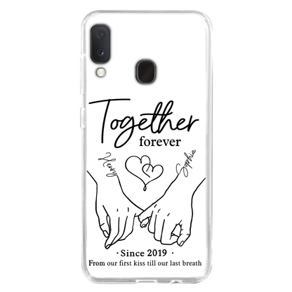 Custom Personalized Couple Phone Case For iPhone/ Samsung - Gift Idea For Couple - Together Forever