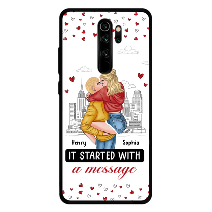 Custom Personalized Couple Phone Case For Xiaomi/ Oppo/ Huawei - Gift Idea For Couple - It Started With A Message