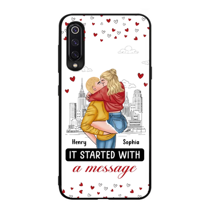 Custom Personalized Couple Phone Case For Xiaomi/ Oppo/ Huawei - Gift Idea For Couple - It Started With A Message