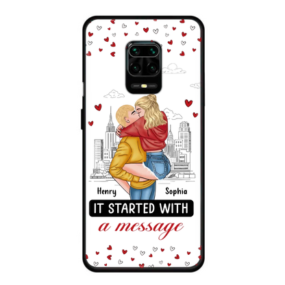 Custom Personalized Couple Phone Case For Xiaomi/ Oppo/ Huawei - Gift Idea For Couple - It Started With A Message