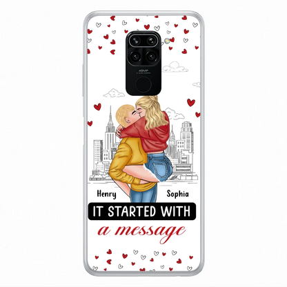 Custom Personalized Couple Phone Case For Xiaomi/ Oppo/ Huawei - Gift Idea For Couple - It Started With A Message