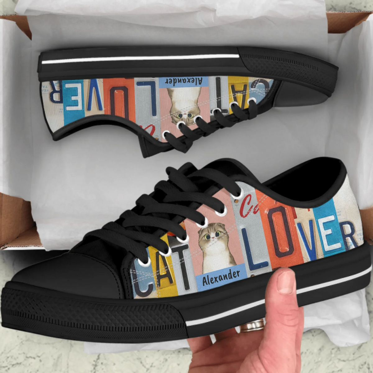 Personalized Cat Lover Sneakers - Gift Idea For Cat Lover - HPX4KX