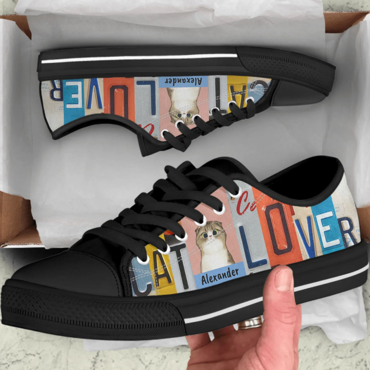 Personalized Cat Lover Sneakers - Gift Idea For Cat Lover - HPX4KX