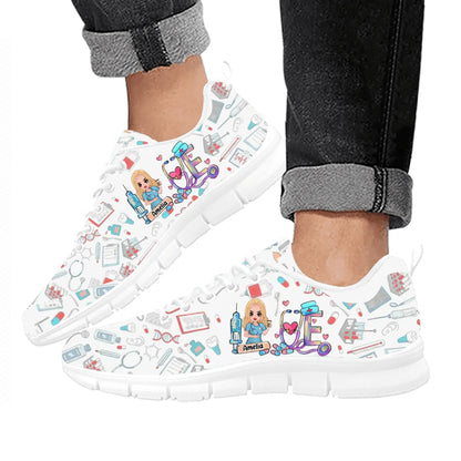 Personalized Nurse Sneakers - Gift Idea For Nurses - Love Nurse Life