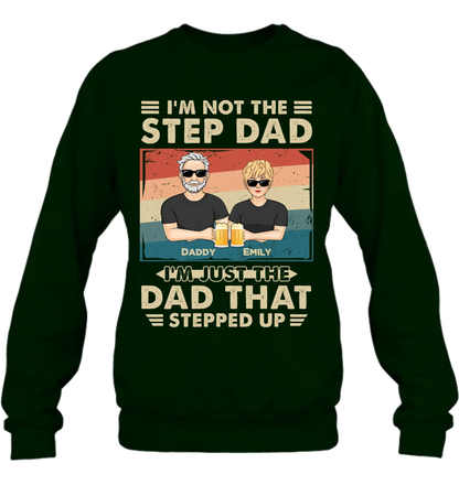 Personalized Step Dad Shirt/Sweater/Hoodie - Dad With Up To 4 Children - Father's Day Gift Idea For Step Dad