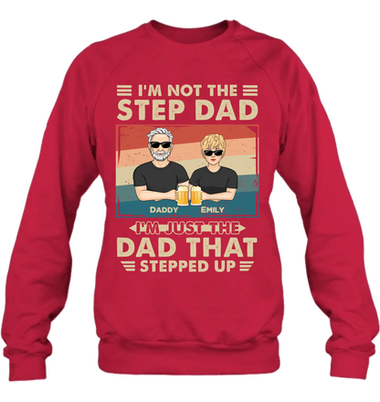 Personalized Step Dad Shirt/Sweater/Hoodie - Dad With Up To 4 Children - Father's Day Gift Idea For Step Dad