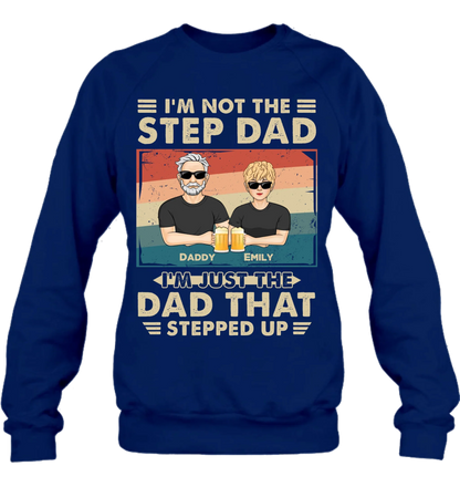 Personalized Step Dad Shirt/Sweater/Hoodie - Dad With Up To 4 Children - Father's Day Gift Idea For Step Dad