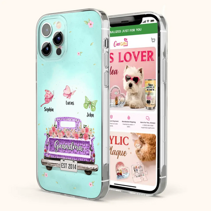 Custom Personalized Grandma Phone Case - Gift Idea For Grandma/ Mom - Case For iPhone/ Samsung